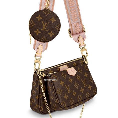 multi pochette louis vuitton pink|Louis Vuitton pink strap bag.